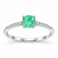 Anillo de Esmeralda Natural