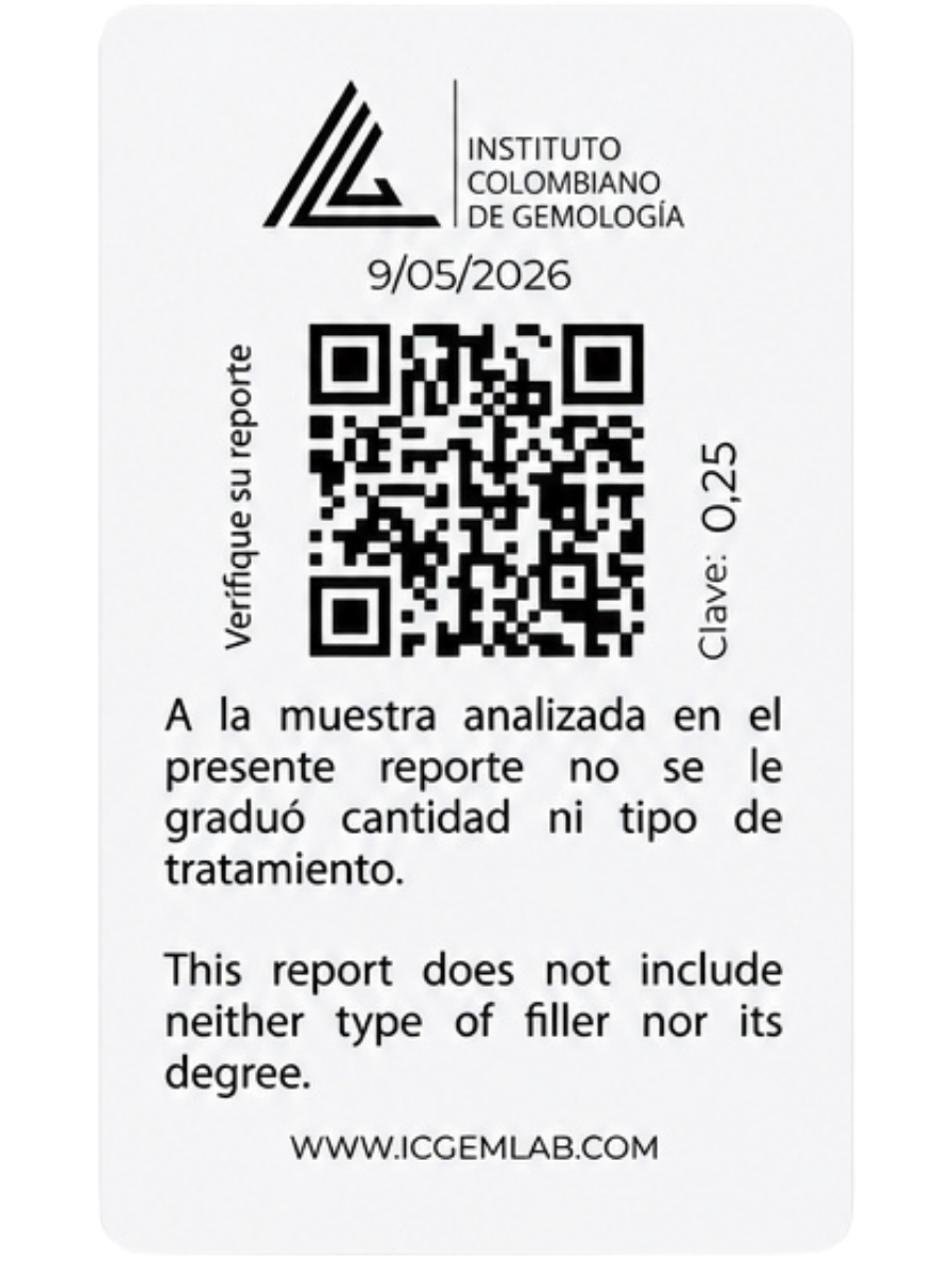 Cara trasera de la carta