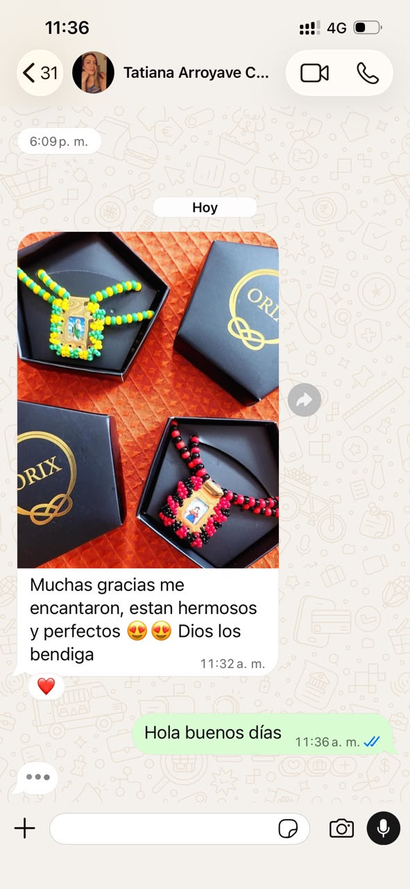 Testimonio cliente Orix Collar San Judas Tadeo 6