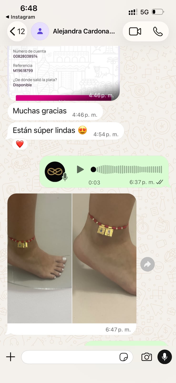 Testimonio cliente Orix Collar San Judas Tadeo 8