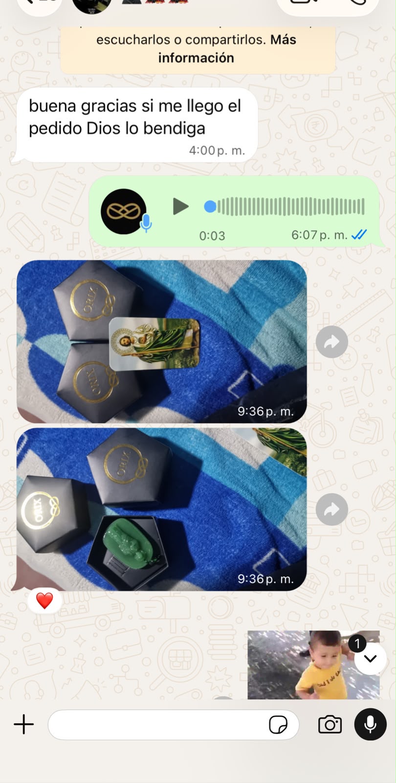 Testimonio cliente Orix Collar San Judas Tadeo 15
