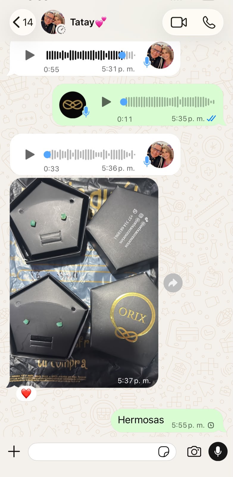 Testimonio cliente Orix Collar San Judas Tadeo 24