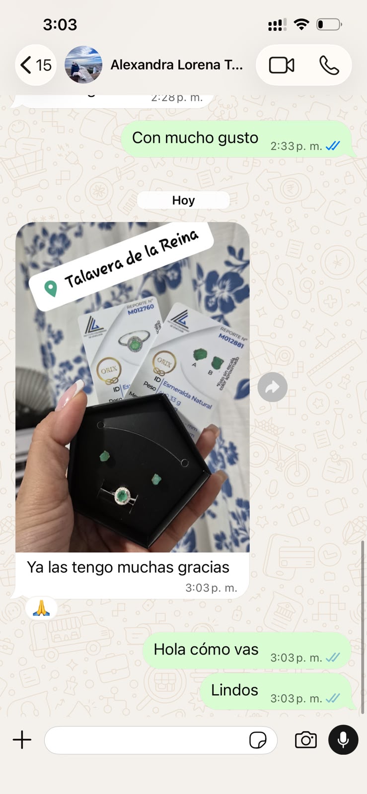Testimonio cliente Orix Collar San Judas Tadeo 34